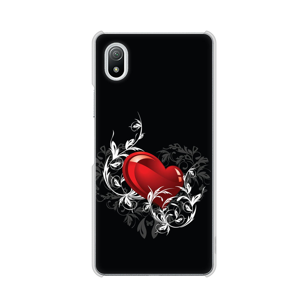 Xperia Ace III SO-53C docomo 高画質仕上げ 背面印刷 ハードケース きらめきハート