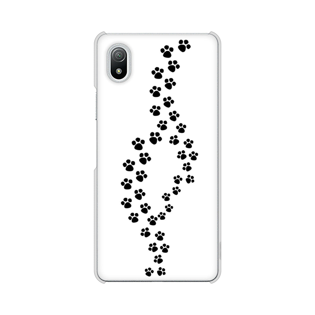 Xperia Ace III SO-53C docomo 高画質仕上げ 背面印刷 ハードケース 【066 あしあと】