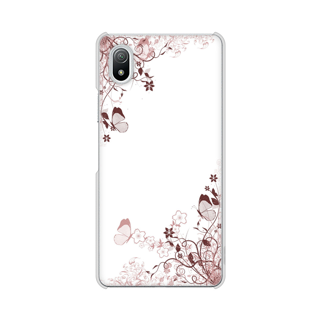 Xperia Ace III SO-53C docomo 高画質仕上げ 背面印刷 ハードケース バタフライ