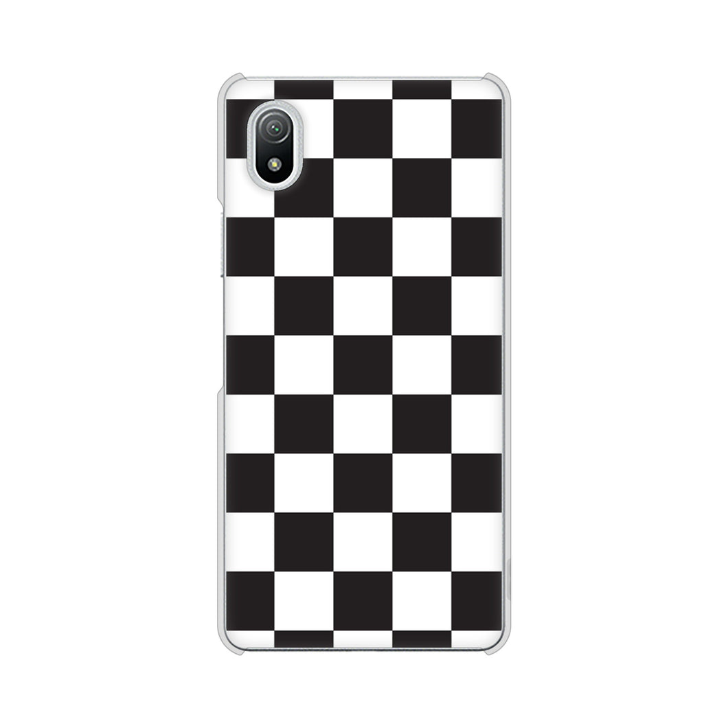 Xperia Ace III SO-53C docomo 高画質仕上げ 背面印刷 ハードケース 【151 フラッグチェック】