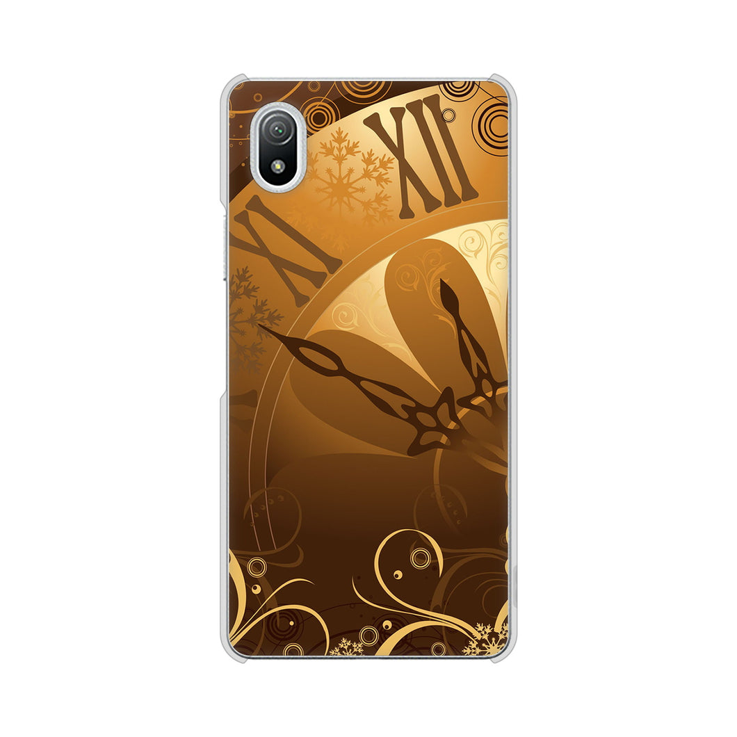 Xperia Ace III SO-53C docomo 高画質仕上げ 背面印刷 ハードケース 【185 時を刻む針】