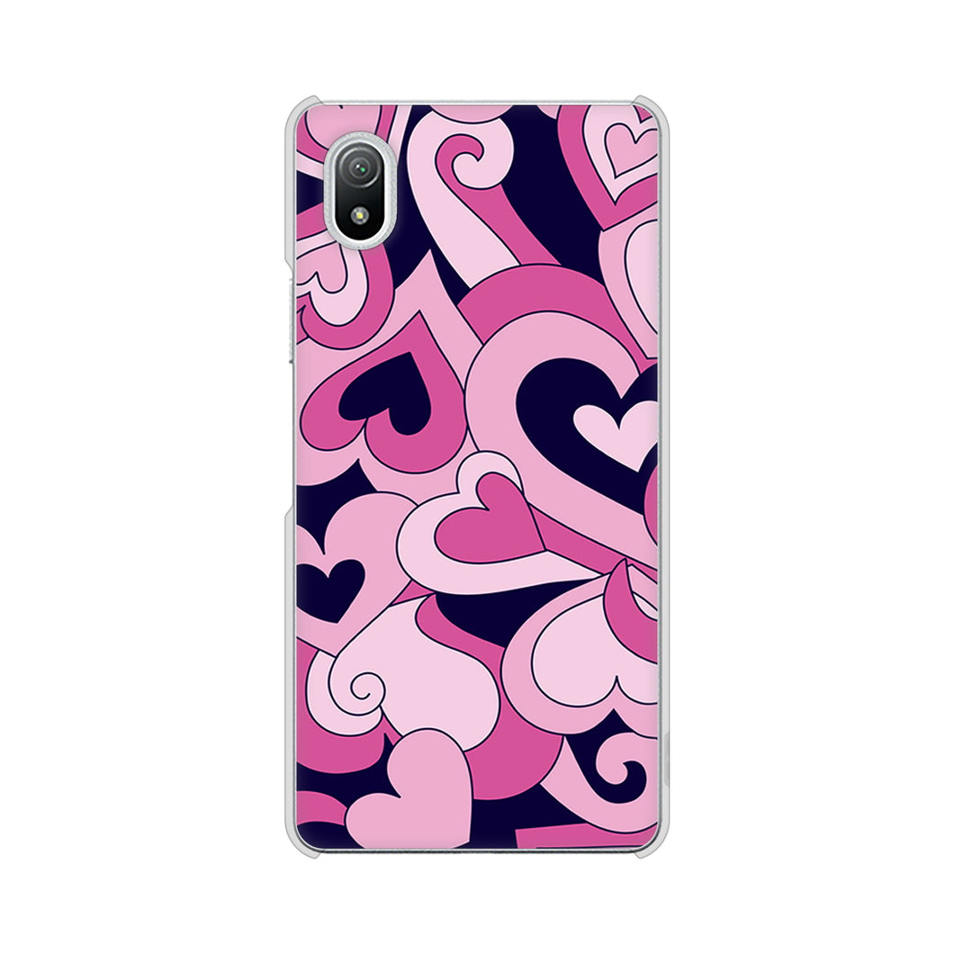 Xperia Ace III SO-53C docomo 高画質仕上げ 背面印刷 ハードケース プリティハート