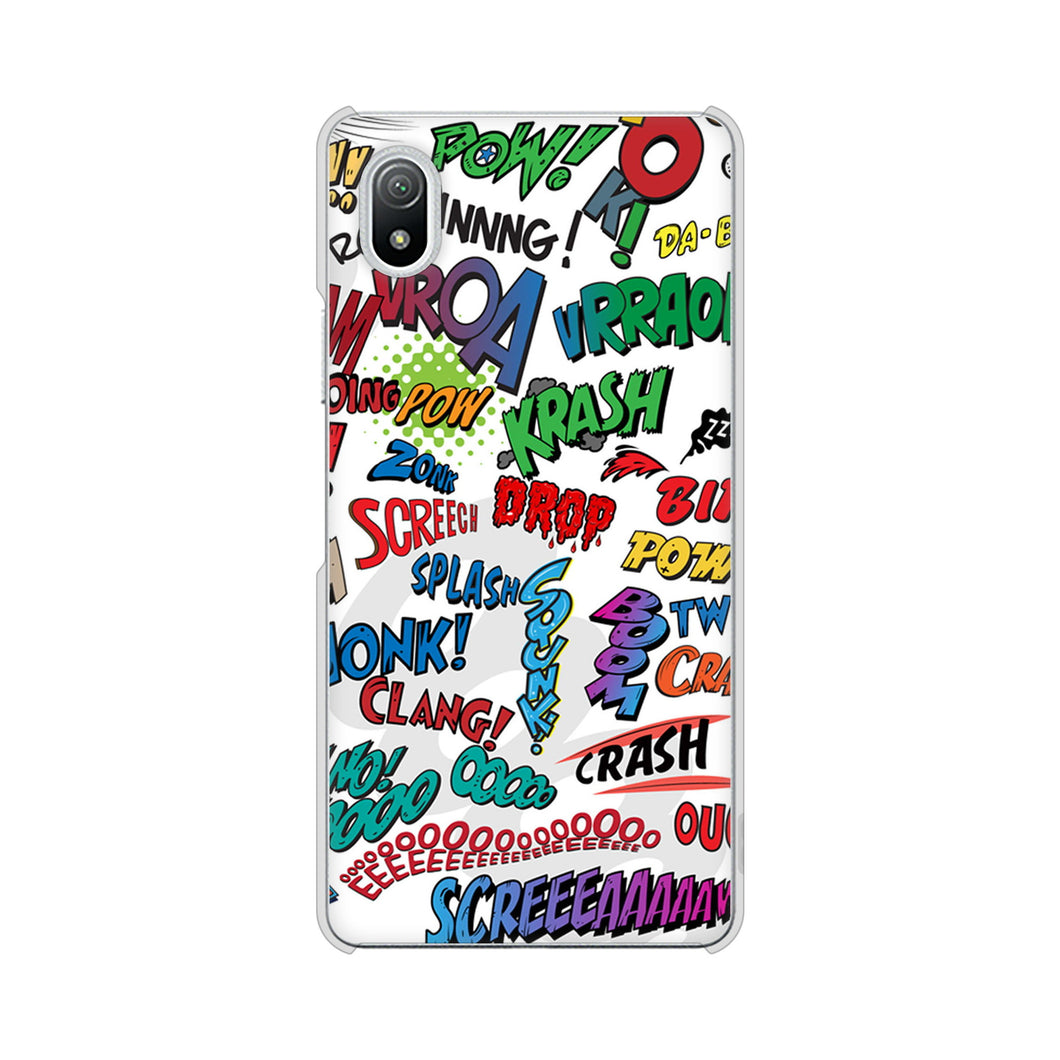 Xperia Ace III SO-53C docomo 高画質仕上げ 背面印刷 ハードケース 【271 アメリカン キャッチコピー】