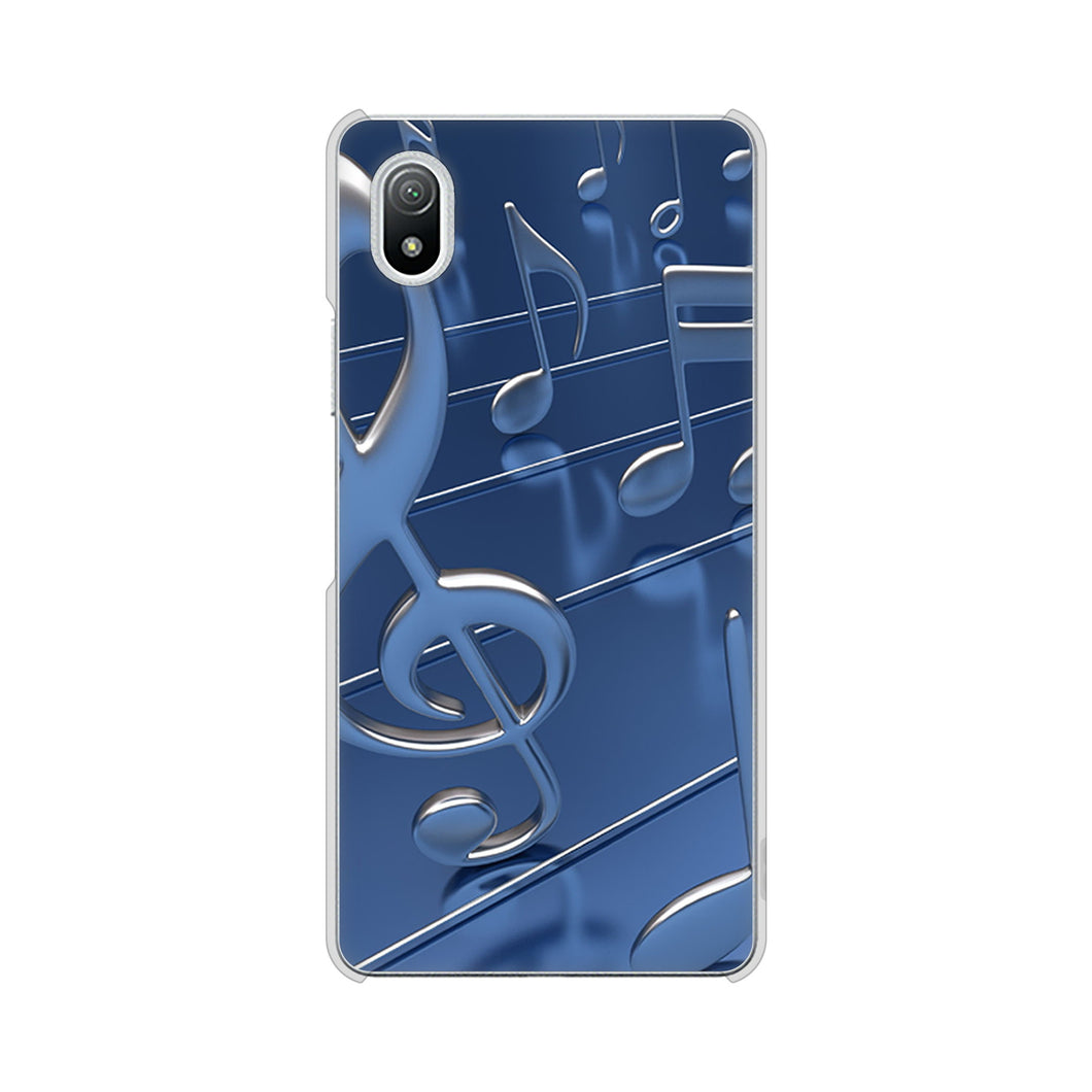 Xperia Ace III SO-53C docomo 高画質仕上げ 背面印刷 ハードケース 音符