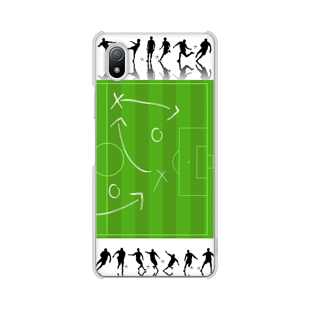 Xperia Ace III SO-53C docomo 高画質仕上げ 背面印刷 ハードケース 【304 サッカー戦略ボード】
