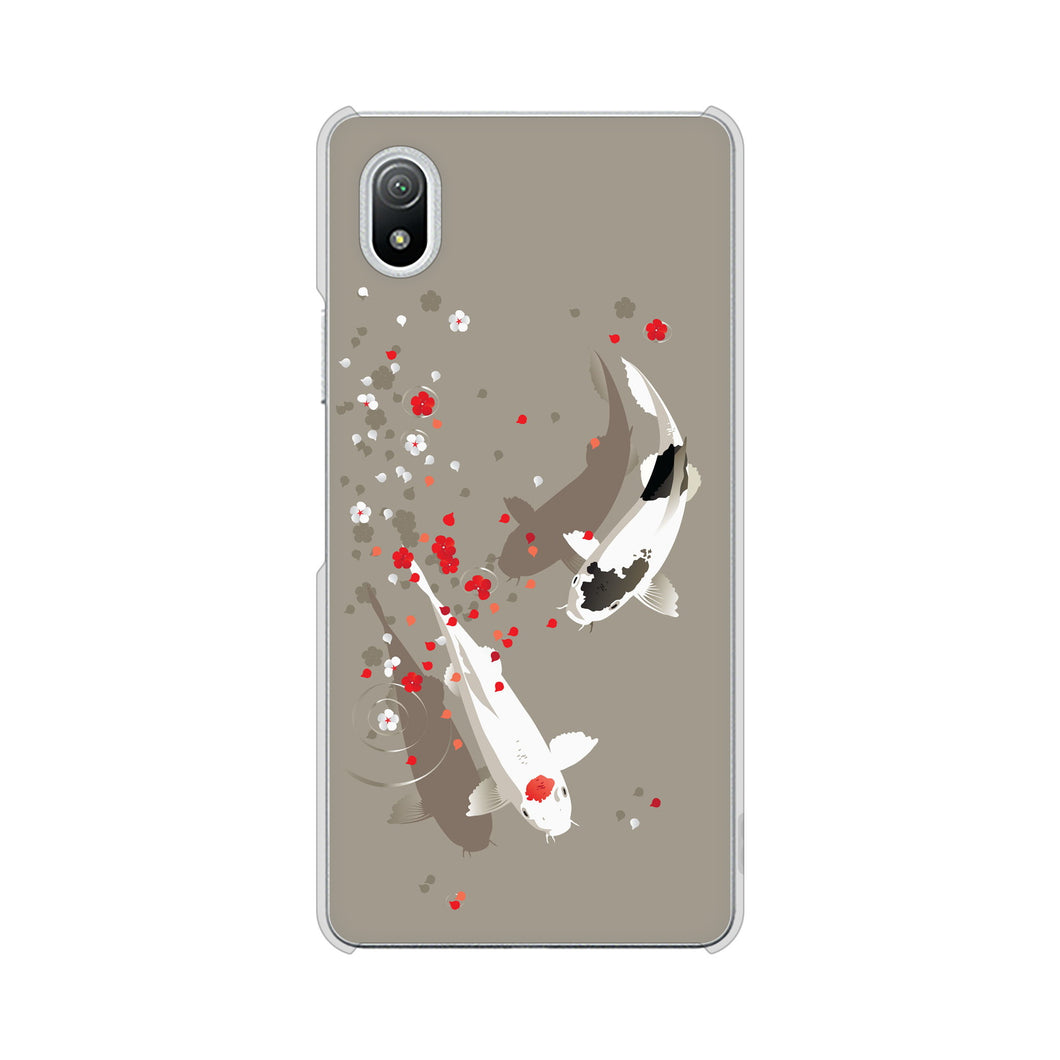 Xperia Ace III SO-53C docomo 高画質仕上げ 背面印刷 ハードケース 【367 よりそう鯉】