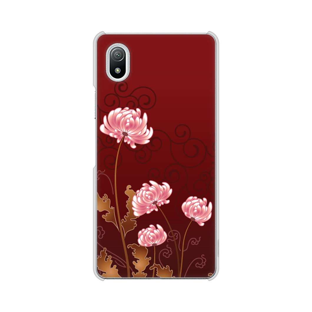Xperia Ace III SO-53C docomo 高画質仕上げ 背面印刷 ハードケース 【375 優美な菊】