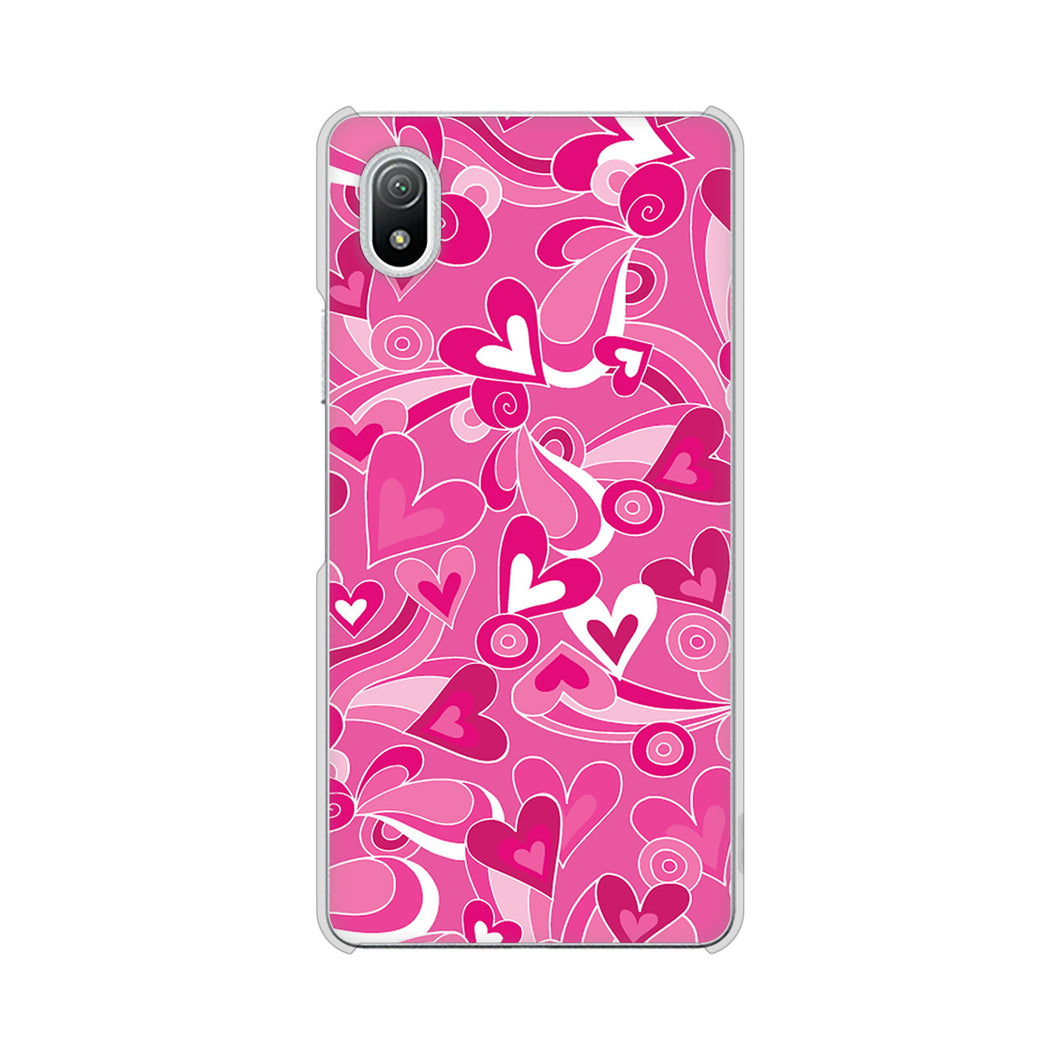 Xperia Ace III SO-53C docomo 高画質仕上げ 背面印刷 ハードケース プリティハート