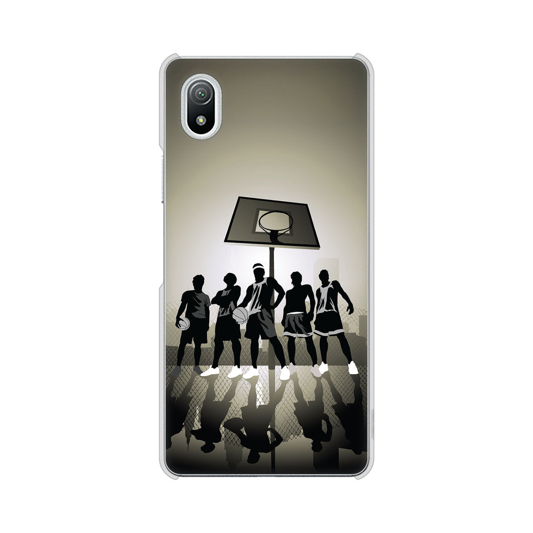 Xperia Ace III SO-53C docomo 高画質仕上げ 背面印刷 ハードケース 【389 クールバスケ】