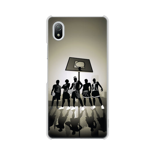 Xperia Ace III SO-53C docomo 高画質仕上げ 背面印刷 ハードケース 【389 クールバスケ】