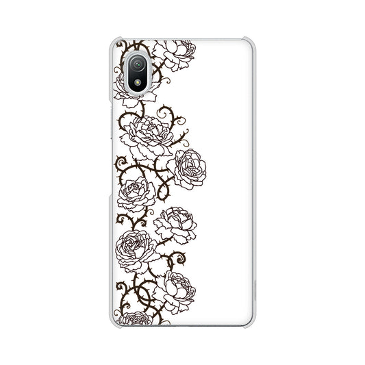 Xperia Ace III SO-53C docomo 高画質仕上げ 背面印刷 ハードケース 【467 イバラ】