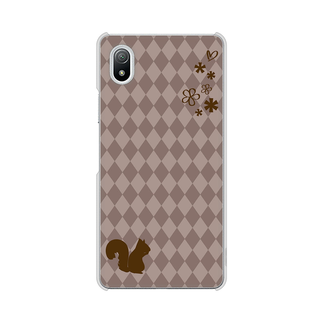 Xperia Ace III SO-53C docomo 高画質仕上げ 背面印刷 ハードケース 【515 リス】