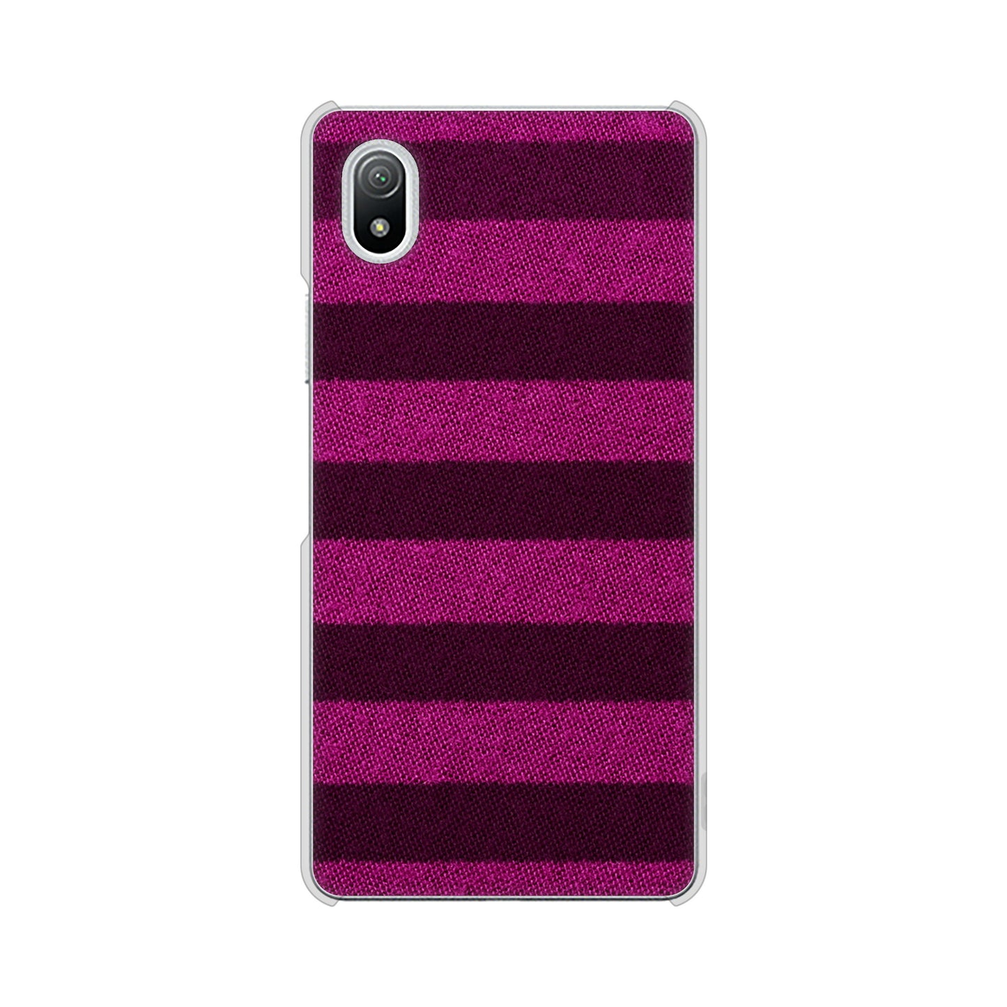 Xperia Ace III SO-53C docomo 高画質仕上げ 背面印刷 ハードケース シンプルボーダー