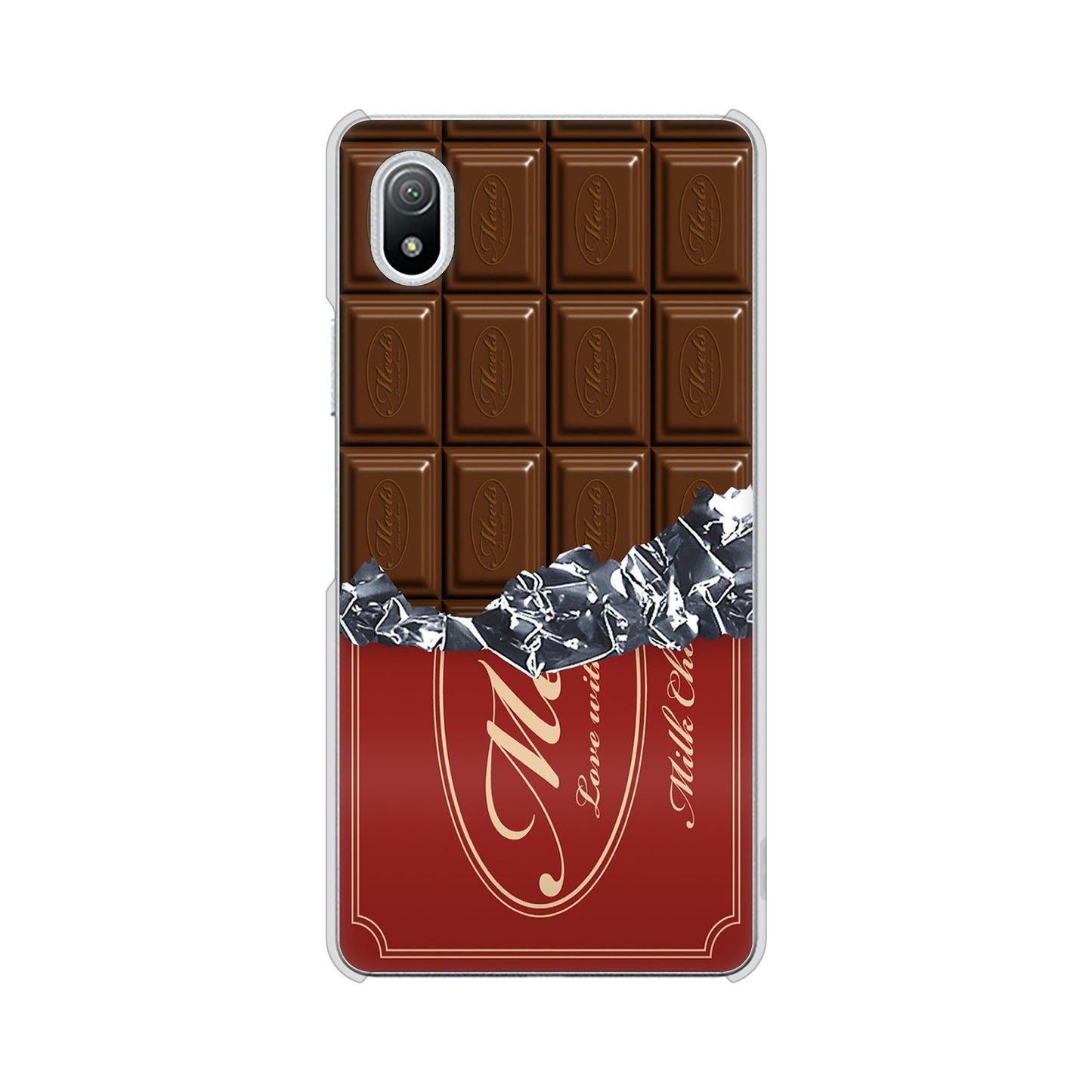 Xperia Ace III SO-53C docomo 高画質仕上げ 背面印刷 ハードケース 板チョコ