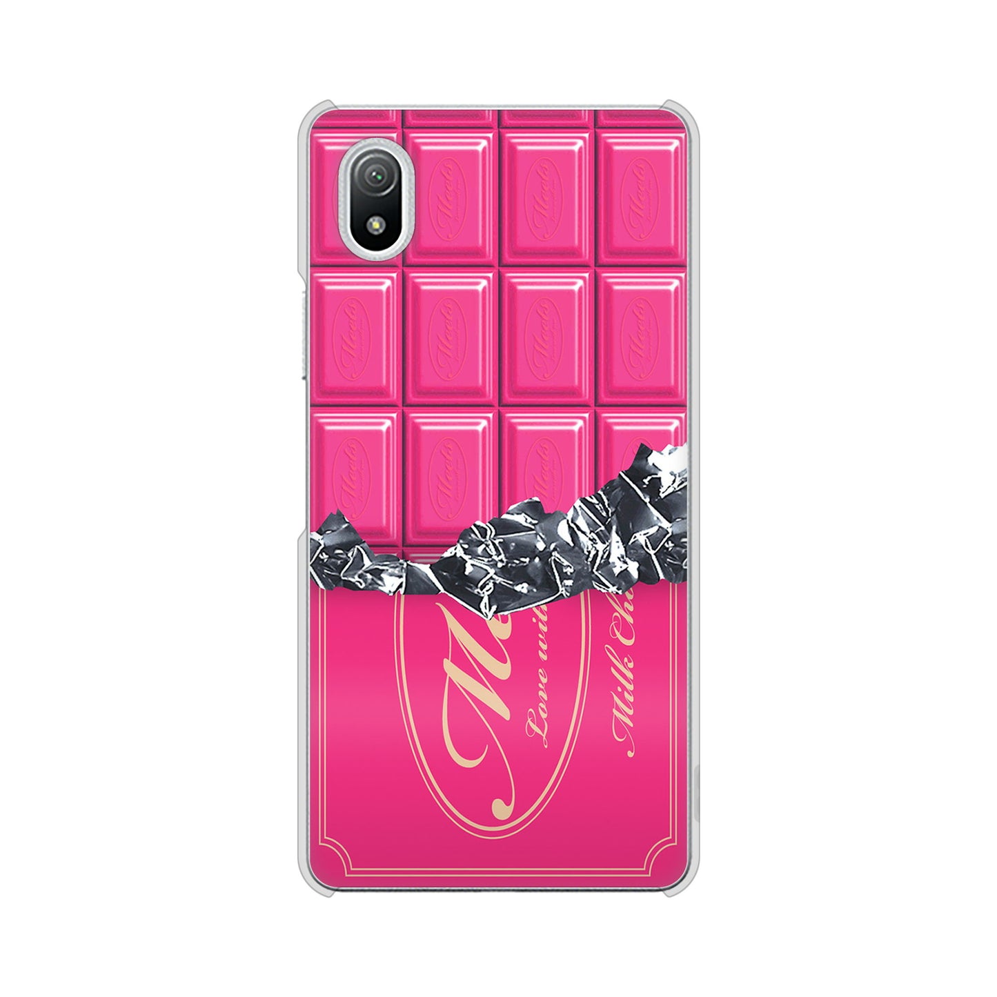 Xperia Ace III SO-53C docomo 高画質仕上げ 背面印刷 ハードケース 板チョコ
