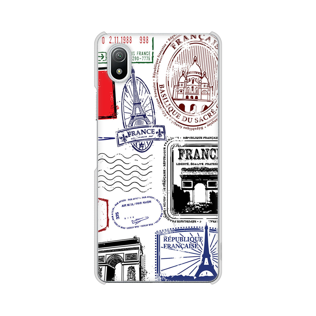 Xperia Ace III SO-53C docomo 高画質仕上げ 背面印刷 ハードケース LOVE フランス