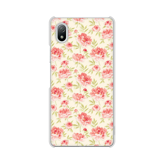 Xperia Ace III SO-53C docomo 高画質仕上げ 背面印刷 ハードケース 北欧の小花
