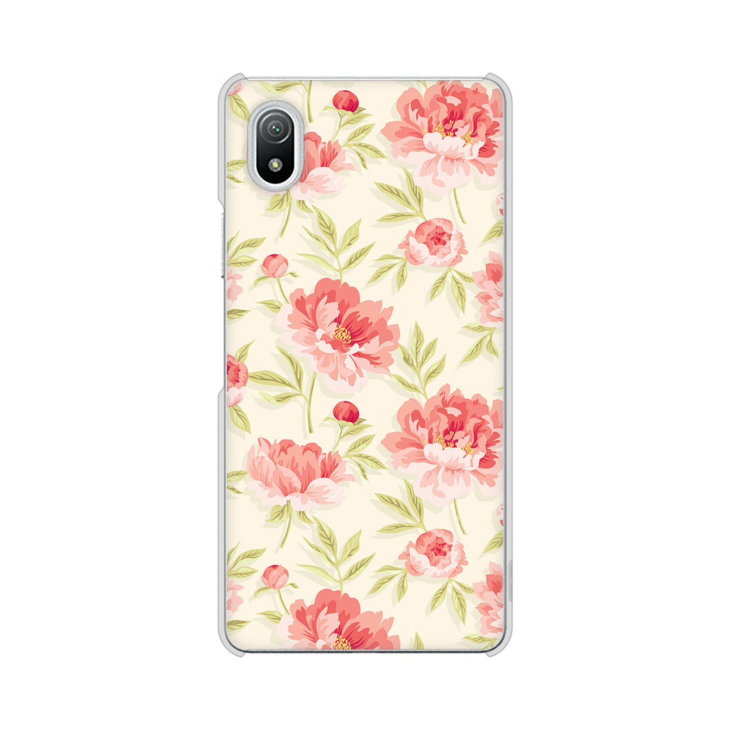 Xperia Ace III SO-53C docomo 高画質仕上げ 背面印刷 ハードケース 北欧の小花
