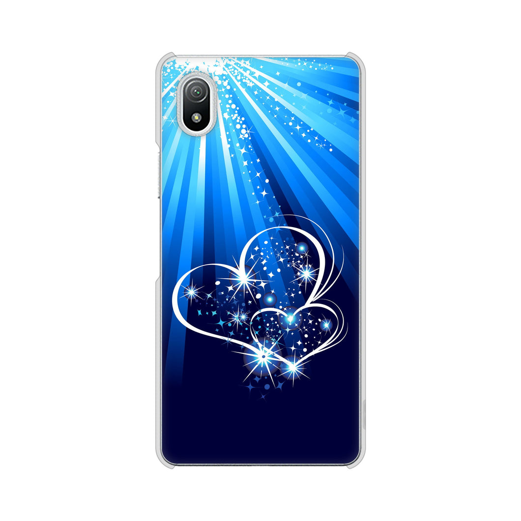 Xperia Ace III SO-53C docomo 高画質仕上げ 背面印刷 ハードケース きらめきハート