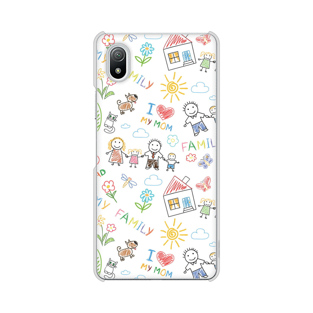 Xperia Ace III SO-53C docomo 高画質仕上げ 背面印刷 ハードケース カップル&ファミリー