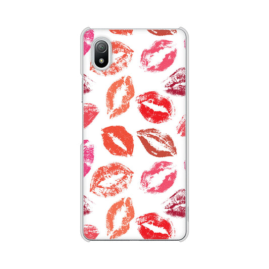 Xperia Ace III SO-53C docomo 高画質仕上げ 背面印刷 ハードケース 【734 キスkissキス】