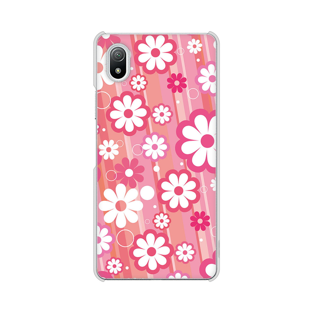 Xperia Ace III SO-53C docomo 高画質仕上げ 背面印刷 ハードケース 【751 マーガレット(ピンク系)】