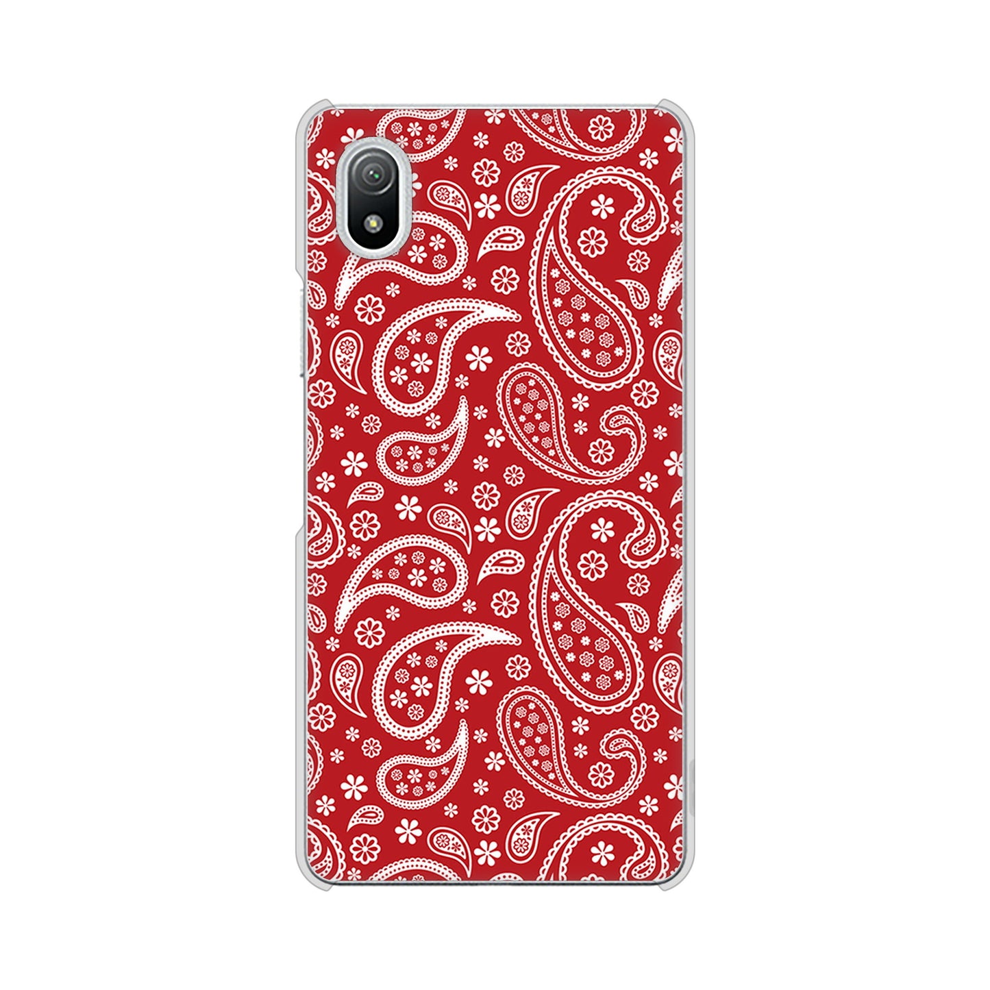 Xperia Ace III SO-53C docomo 高画質仕上げ 背面印刷 ハードケース ペイズリー