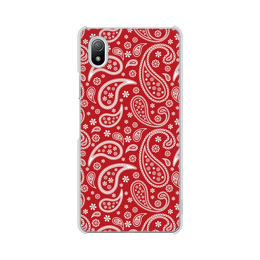 Xperia Ace III SO-53C docomo 高画質仕上げ 背面印刷 ハードケース ペイズリー