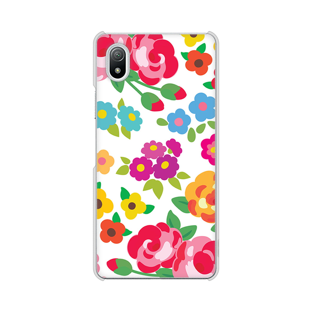 Xperia Ace III SO-53C docomo 高画質仕上げ 背面印刷 ハードケース 【776 5月のフラワーガーデン】