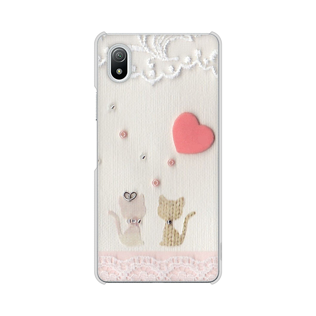 Xperia Ace III SO-53C docomo 高画質仕上げ 背面印刷 ハードケース クラフト写真ネコ