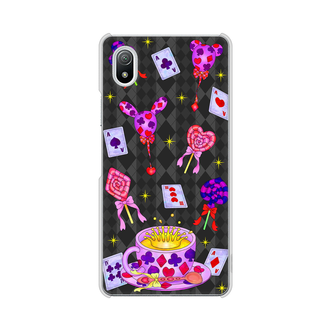Xperia Ace III SO-53C docomo 高画質仕上げ 背面印刷 ハードケース むかいあぐる トランプティー
