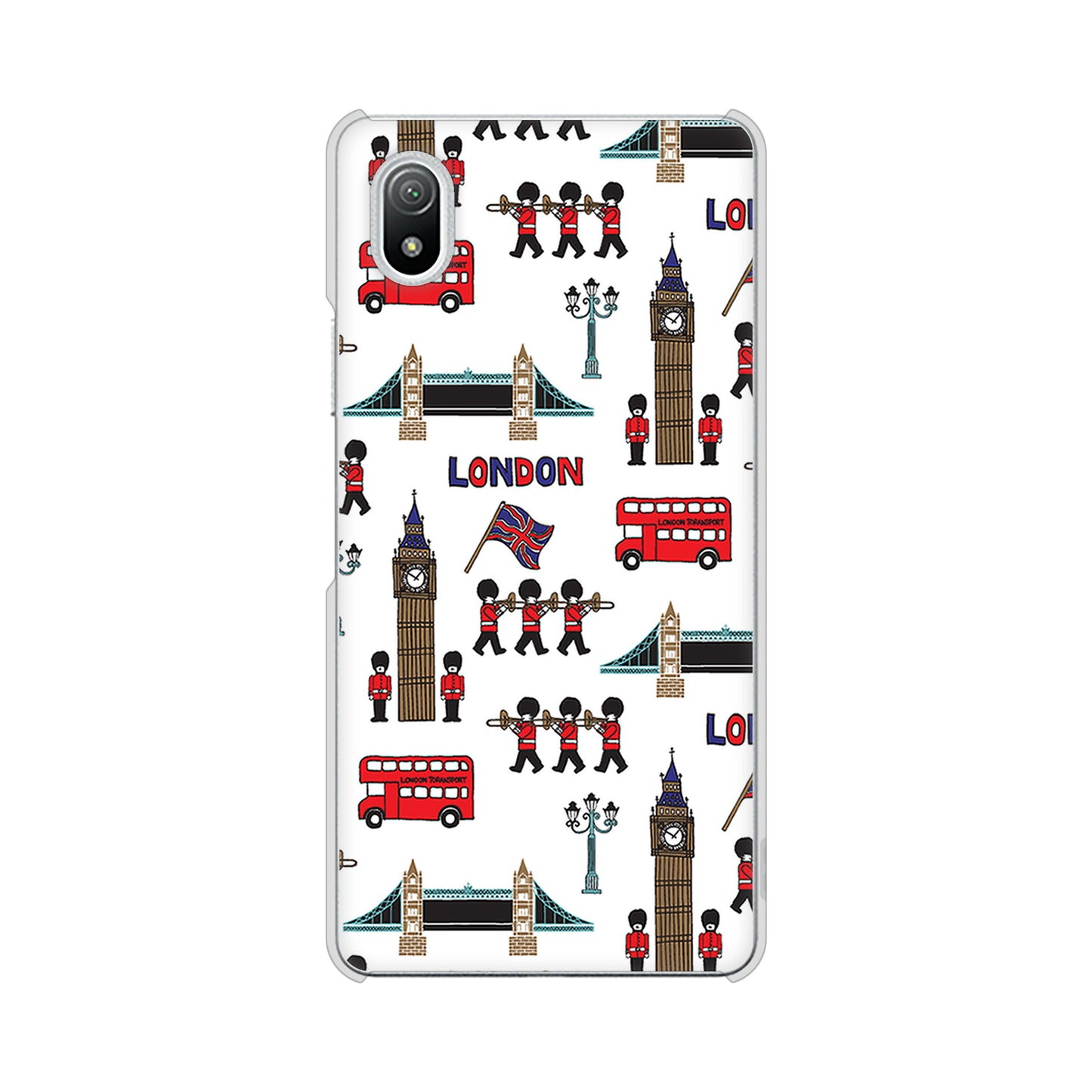 Xperia Ace III SO-53C docomo 高画質仕上げ 背面印刷 ハードケース 【EK811 ロンドンの街】