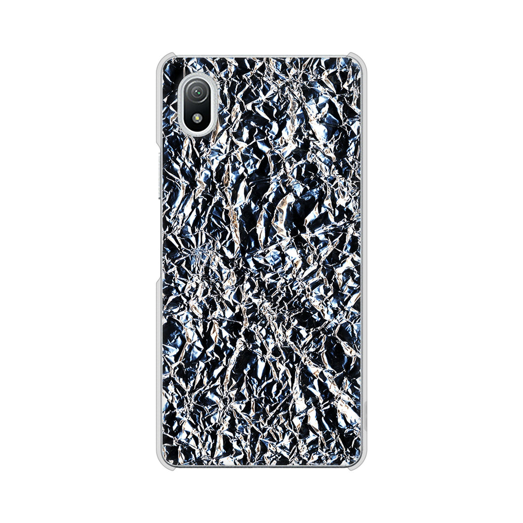 Xperia Ace III SO-53C docomo 高画質仕上げ 背面印刷 ハードケース 【EK835 スタイリッシュアルミシルバー】