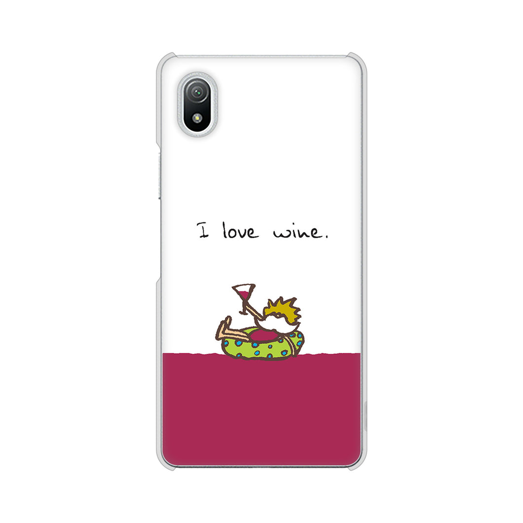 Xperia Ace III SO-53C docomo 高画質仕上げ 背面印刷 ハードケース 【IA811 ワインの神様】