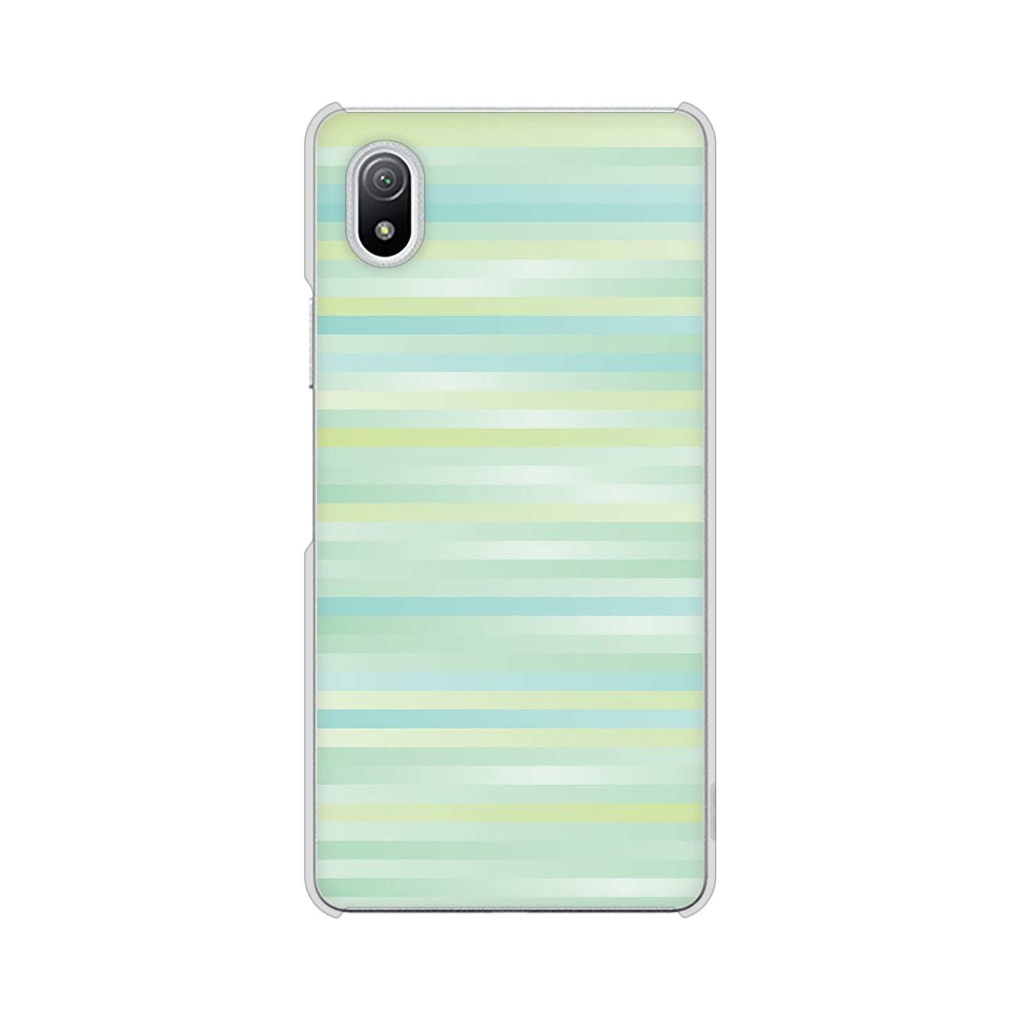 Xperia Ace III SO-53C docomo 高画質仕上げ 背面印刷 ハードケース グラデーションボーダー