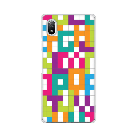 Xperia Ace III SO-53C docomo 高画質仕上げ 背面印刷 ハードケース 【IB916 ブロックアルファベット】