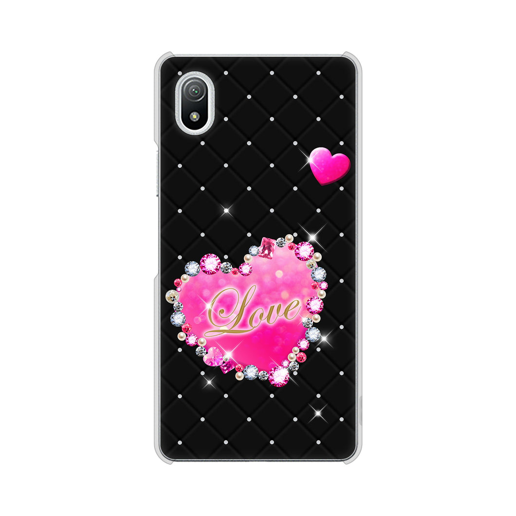 Xperia Ace III SO-53C docomo 高画質仕上げ 背面印刷 ハードケース スワロデコ風プリント