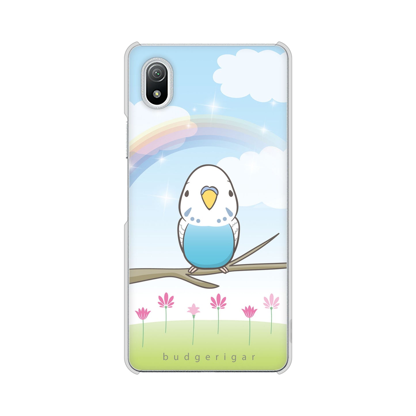 Xperia Ace III SO-53C docomo 高画質仕上げ 背面印刷 ハードケース セキセイインコ
