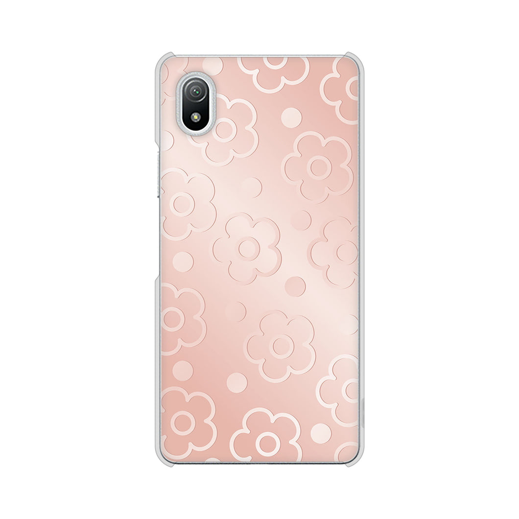 Xperia Ace III SO-53C docomo 高画質仕上げ 背面印刷 ハードケース エンボス風デイジーシンプル