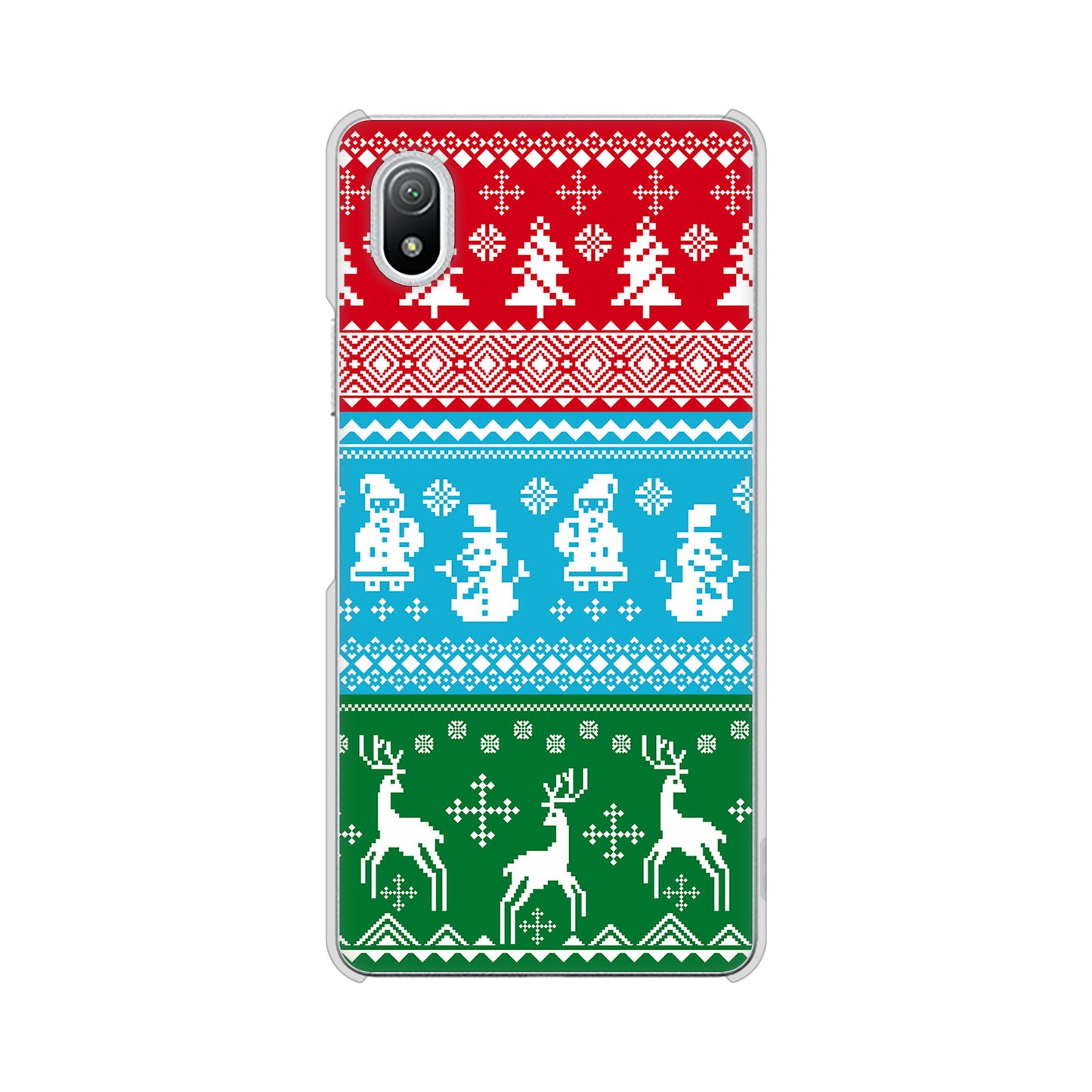 Xperia Ace III SO-53C docomo 高画質仕上げ 背面印刷 ハードケース クリスマス
