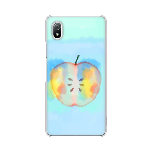 Xperia Ace III SO-53C docomo 高画質仕上げ 背面印刷 ハードケース 【YJ181 りんご 水彩181】