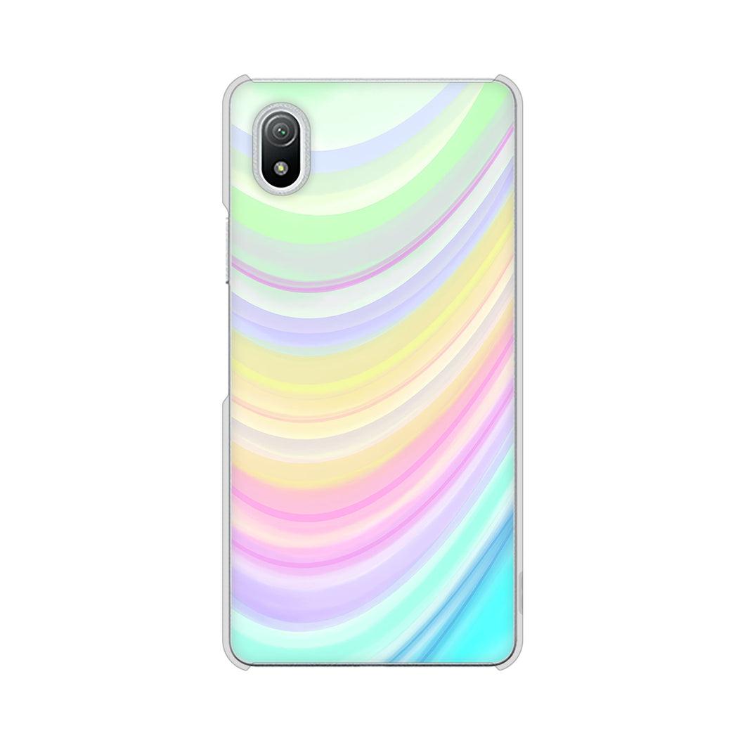 Xperia Ace III SO-53C docomo 高画質仕上げ 背面印刷 ハードケース レインボー