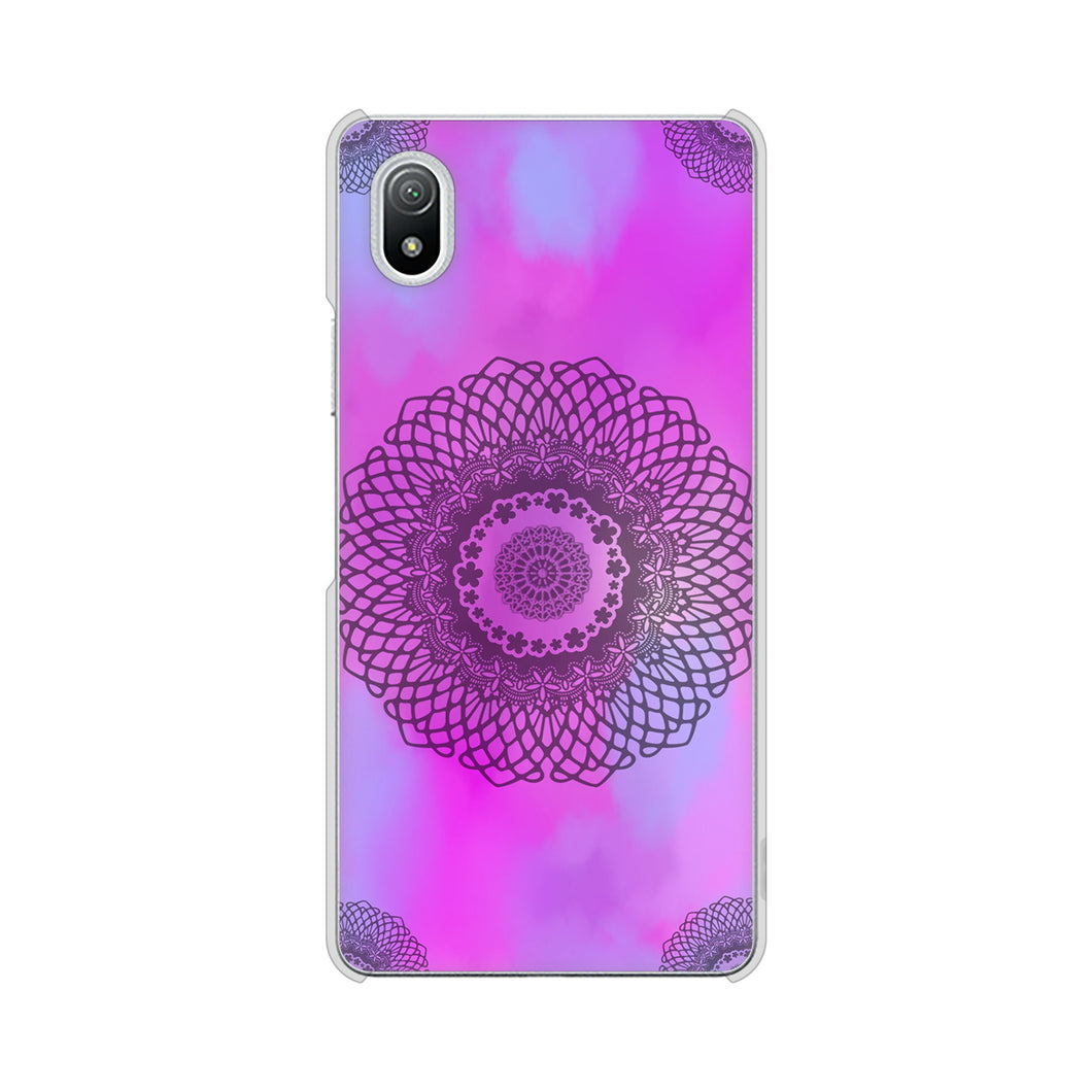 Xperia Ace III SO-53C docomo 高画質仕上げ 背面印刷 ハードケース 【YJ344 レース】