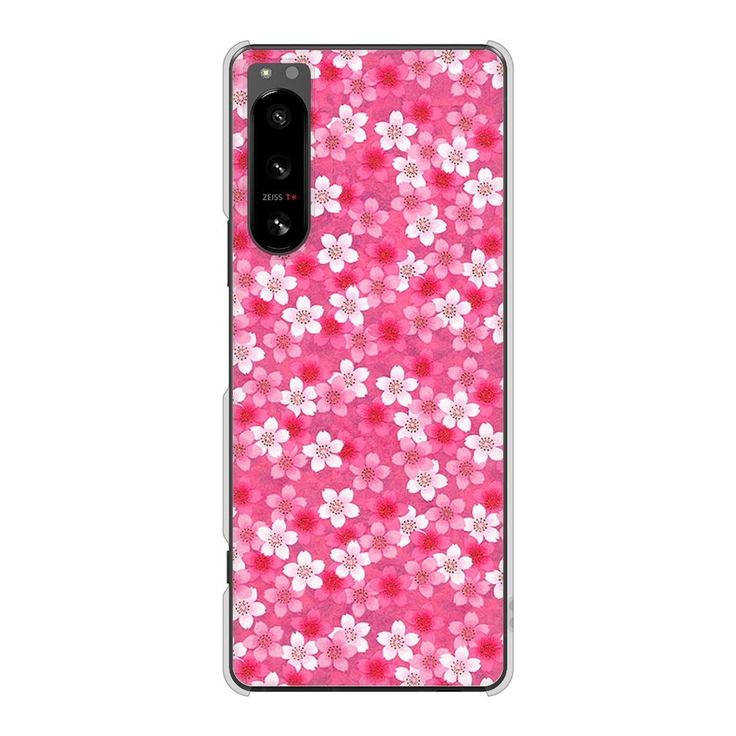 Xperia 5 IV SO-54C docomo 高画質仕上げ 背面印刷 ハードケース リバティプリント