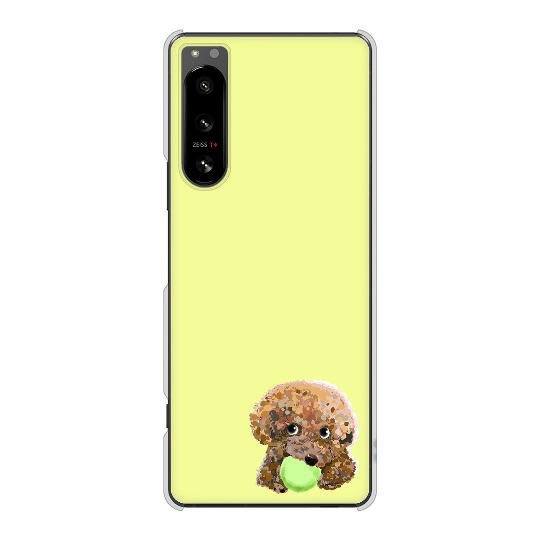 Xperia 5 IV SO-54C docomo 高画質仕上げ 背面印刷 ハードケース トイプードル&ボール