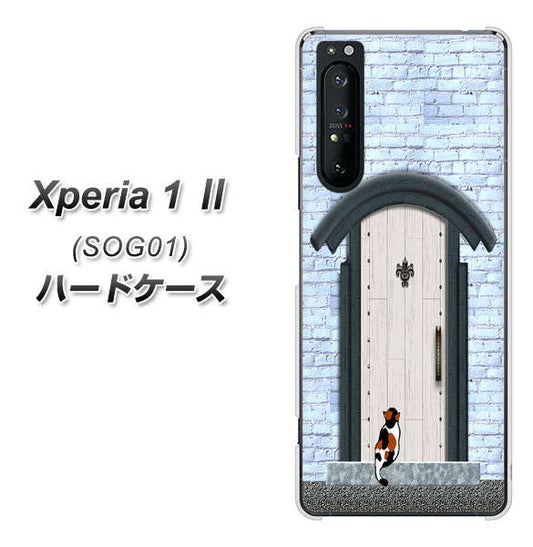 au エクスペリア1 II SOG01 高画質仕上げ 背面印刷 ハードケース【YA951 石ドア01】