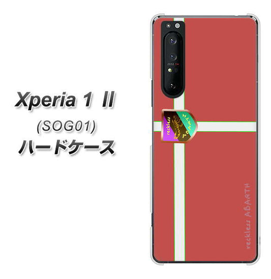au エクスペリア1 II SOG01 高画質仕上げ 背面印刷 ハードケース【YC934 アバルト05】