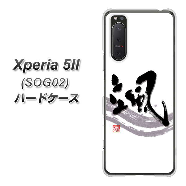 au エクスペリア5II SOG02 高画質仕上げ 背面印刷 ハードケース【OE827 颯】