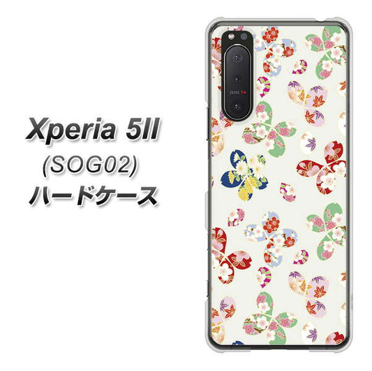 Xperia 5 II SOG02 au YJ326 和柄 模様 ハードケース 背面印刷