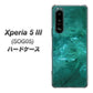 Xperia 5 III SOG05 au 高画質仕上げ 背面印刷 ハードケース【KM869 大理石GR】